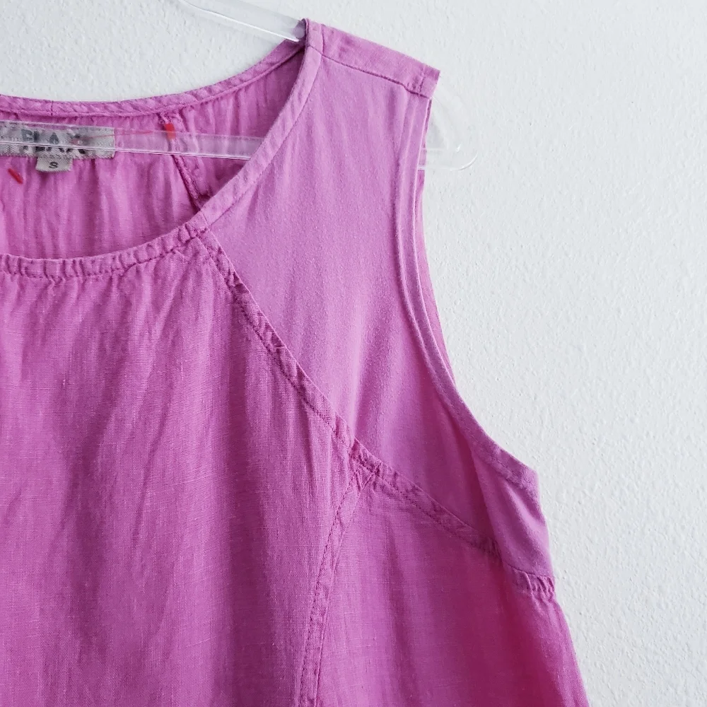 FLAX Slevless Mini Dress - Picture 3 of 7